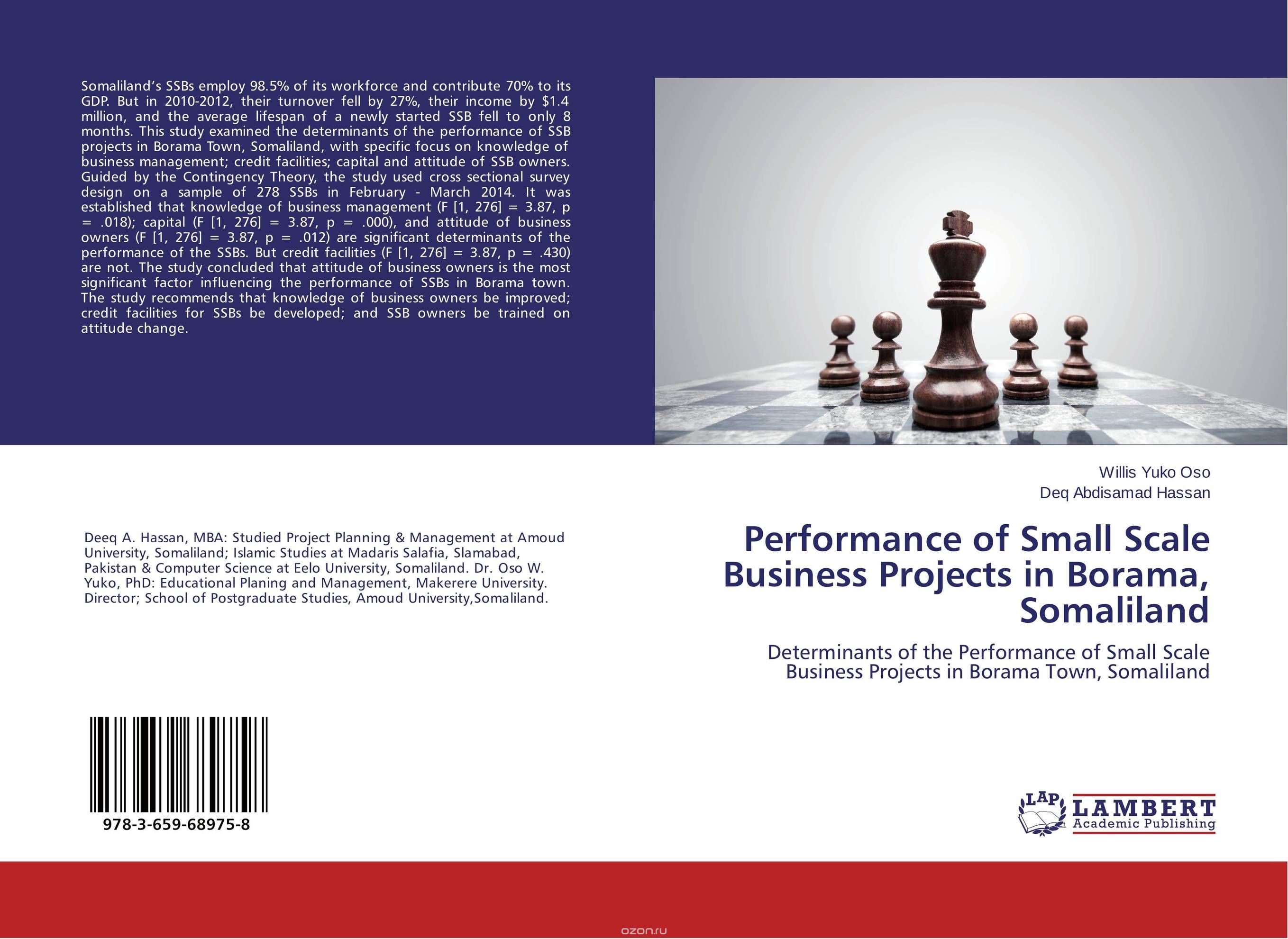 Performance of Small Scale Business Projects in Borama, Somaliland