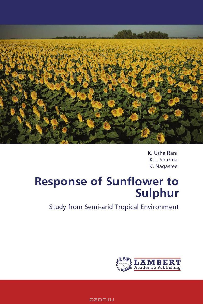 Скачать книгу "Response of Sunflower to Sulphur"