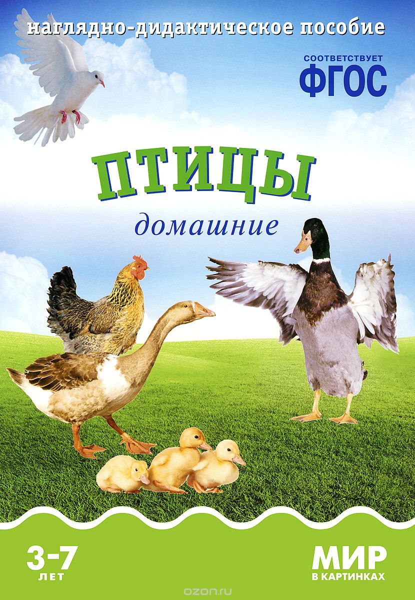 Скачать книгу "Птицы домашние. Наглядно-дидактическое пособие. Для детей 3-7 лет (набор карточек), Т. Минишева"