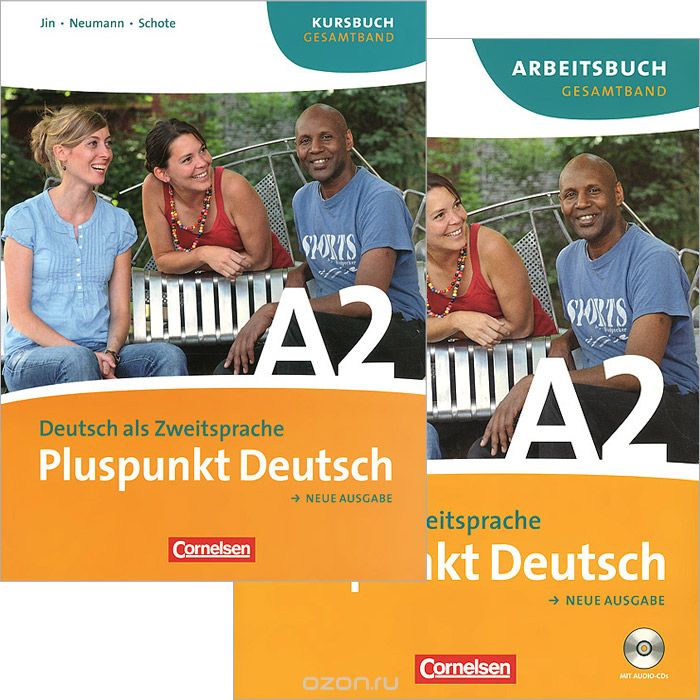 Pluspunkt Deutsch A2: Neu Ausgabe: Deutsch als Zweitsprache (комплект из 2 книг, приложения и 2 CD)