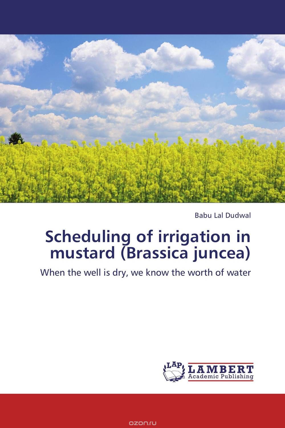 Scheduling of irrigation in mustard (Brassica juncea)