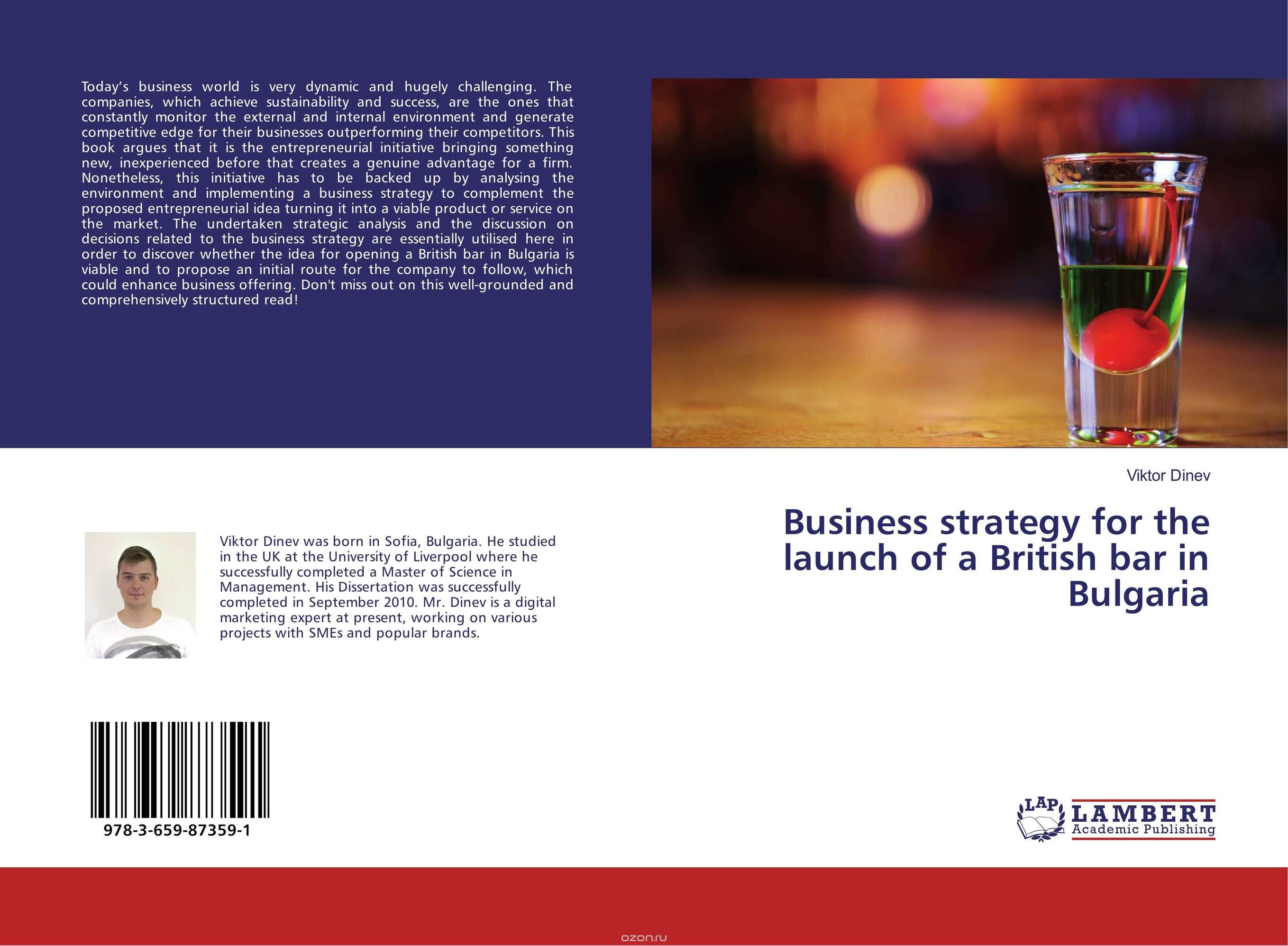 Business strategy for the launch of a British bar in Bulgaria